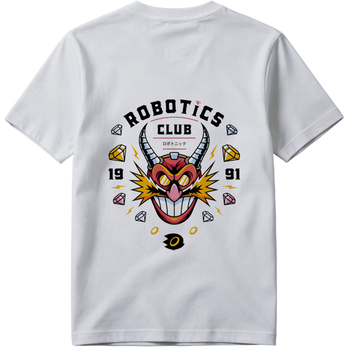 Robotics Club - Devil Robot Character Design - Tee