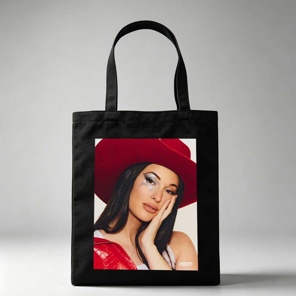 Katy Perry in a Bold Red Hat and Statement Makeup for Variety Cover Shoot - Canvas tote bags