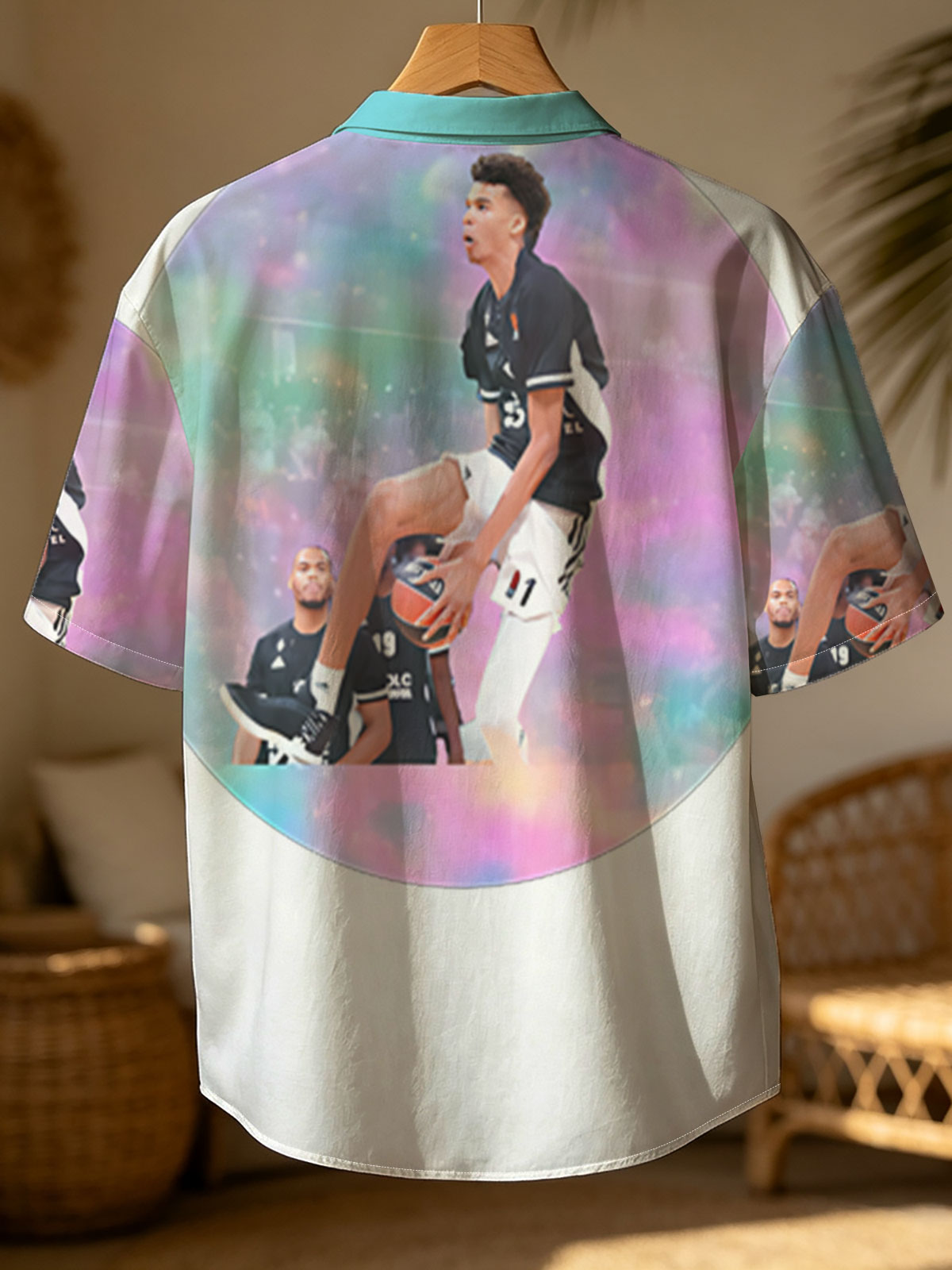 Victor Wembanyama Basketball Player with Unicorn Theme -  Shirt