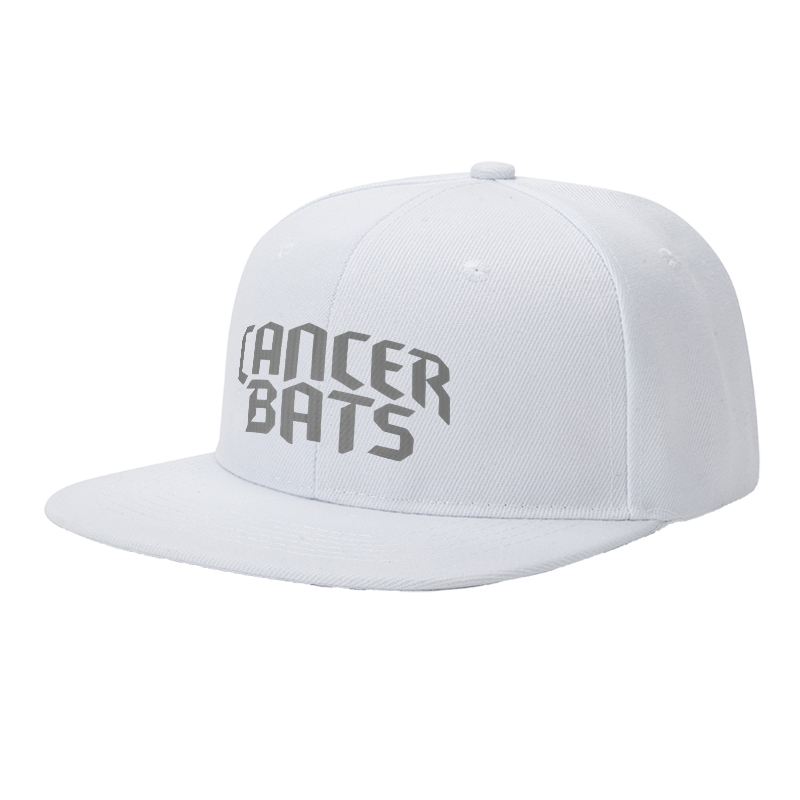 Flat Brim Baseball Cap Cancer Bats Logo Print Streetwear Underground Skate Brand for Basketball Court Urban Streets Skatepark Fit for Skaters Rappers Streetwear Enthusiasts