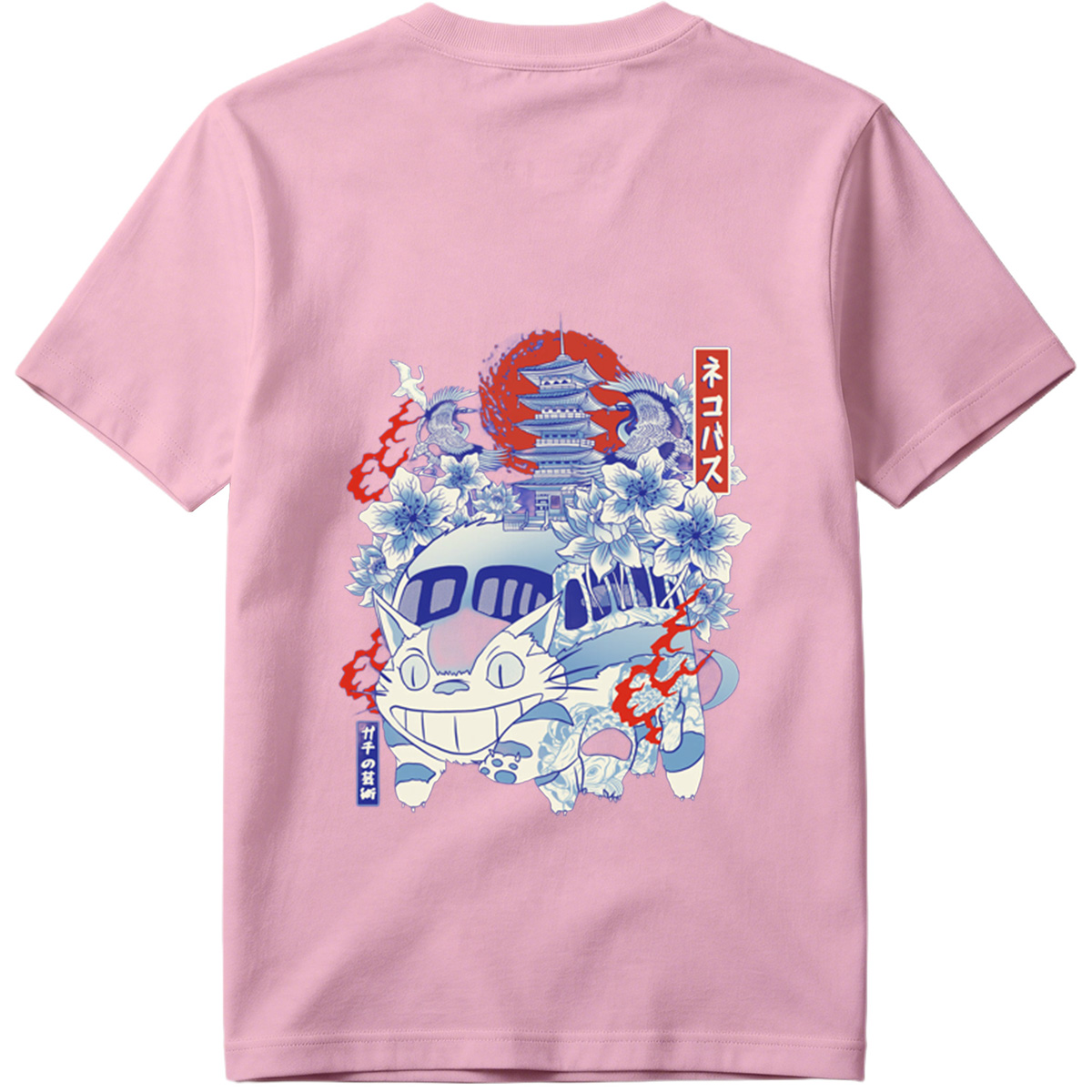 Neko Pass: Catbus and Japanese Landmarks - Tee