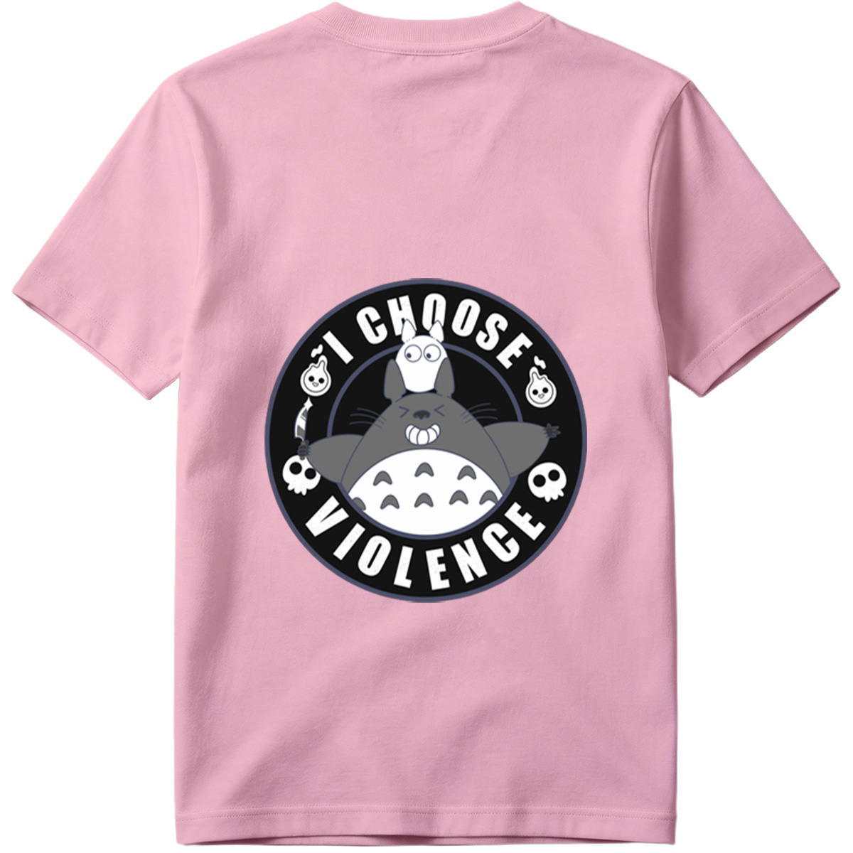 Totoro and Little Totoro - I Choose Violence - Tee