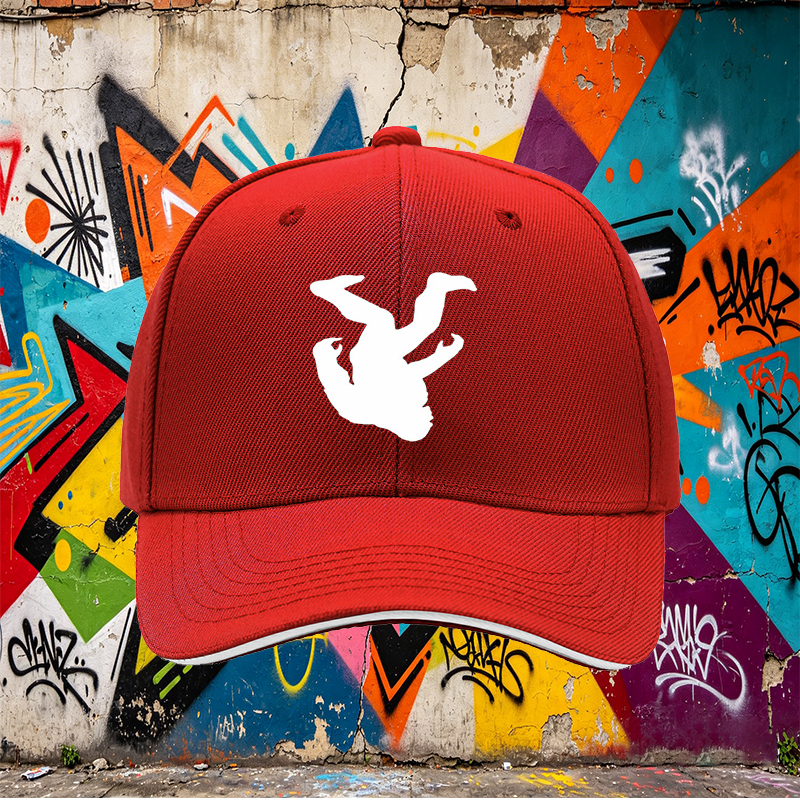 Unisex Classic Sandwich Hat with Bigfoot Silhouette Print - Lightweight Cotton Baseball Cap for Outdoor Adventures, Camping, Hiking, and Casual Wear - Perfect for Nature Enthusiasts and Cryptid Fans