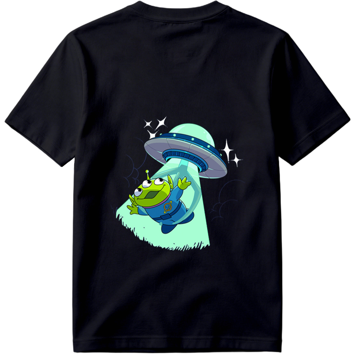 Alien from Toy Story Abducted by UFO - Tee