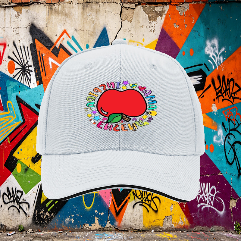 Unisex Classic Sandwich Hat with Colorful Apple and 