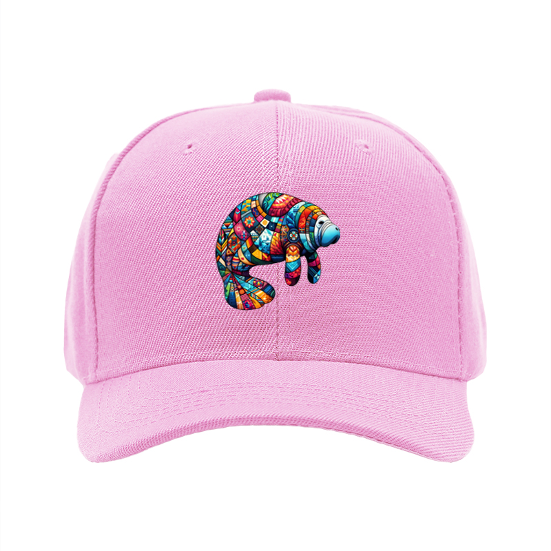 1pc New Baseball Cap Colorful Mosaic Bear Print Unisex Adjustable Hat for Outdoor Activities and Casual Wear Adults Fashion Accessory