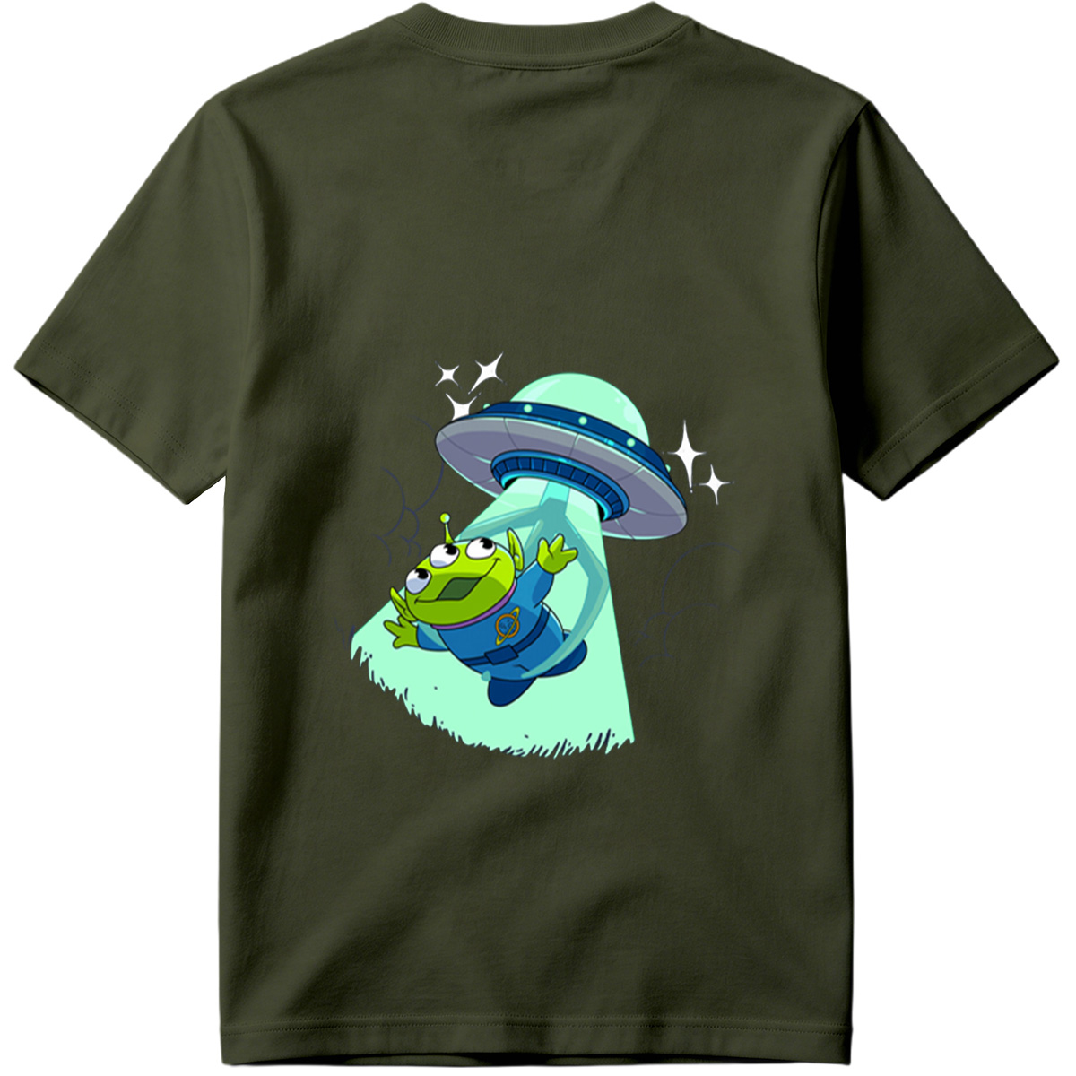 Alien from Toy Story Abducted by UFO - Tee