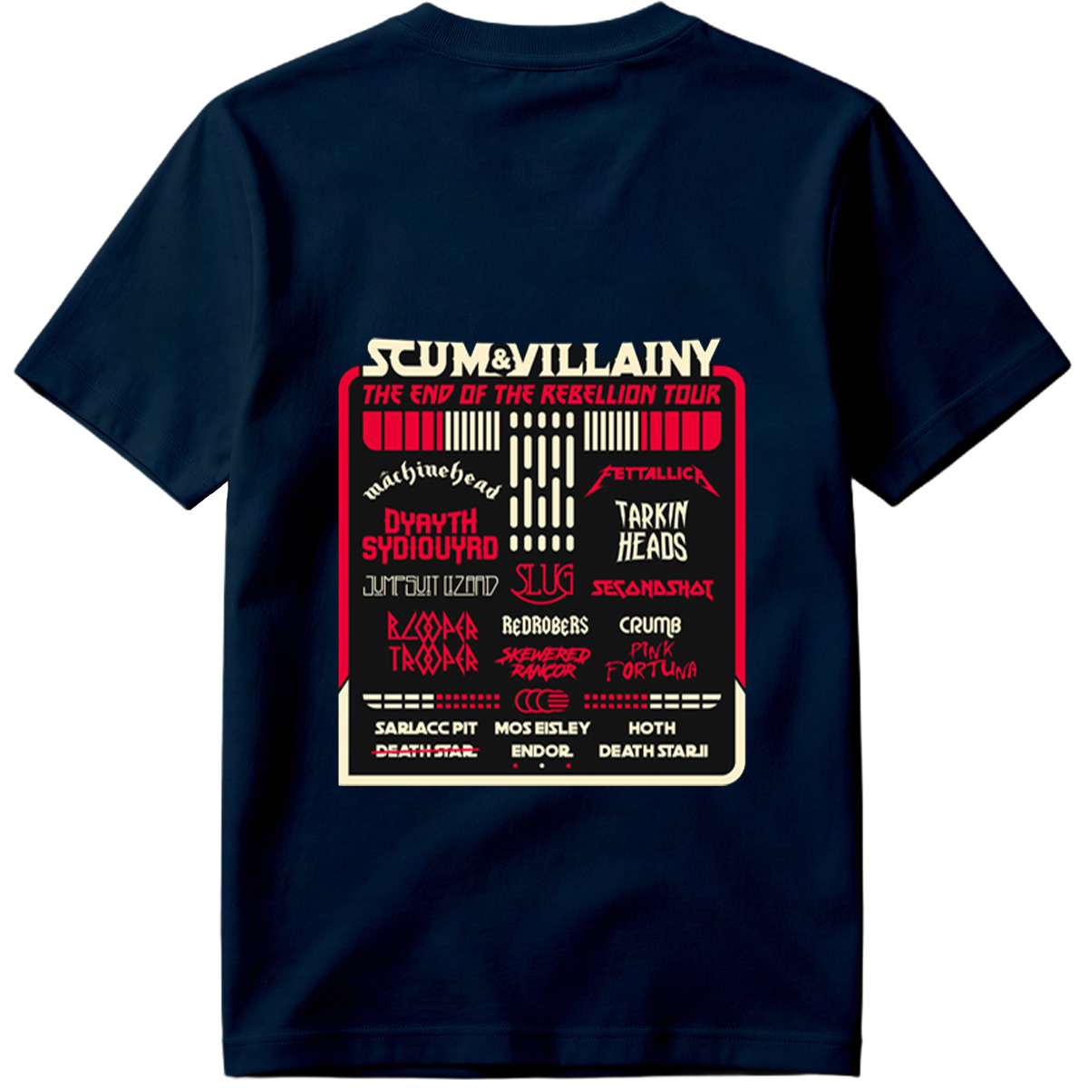 Scum & Villainy: The End of the Rebellion Tour – Star Wars Inspired Band Lineup - Tee
