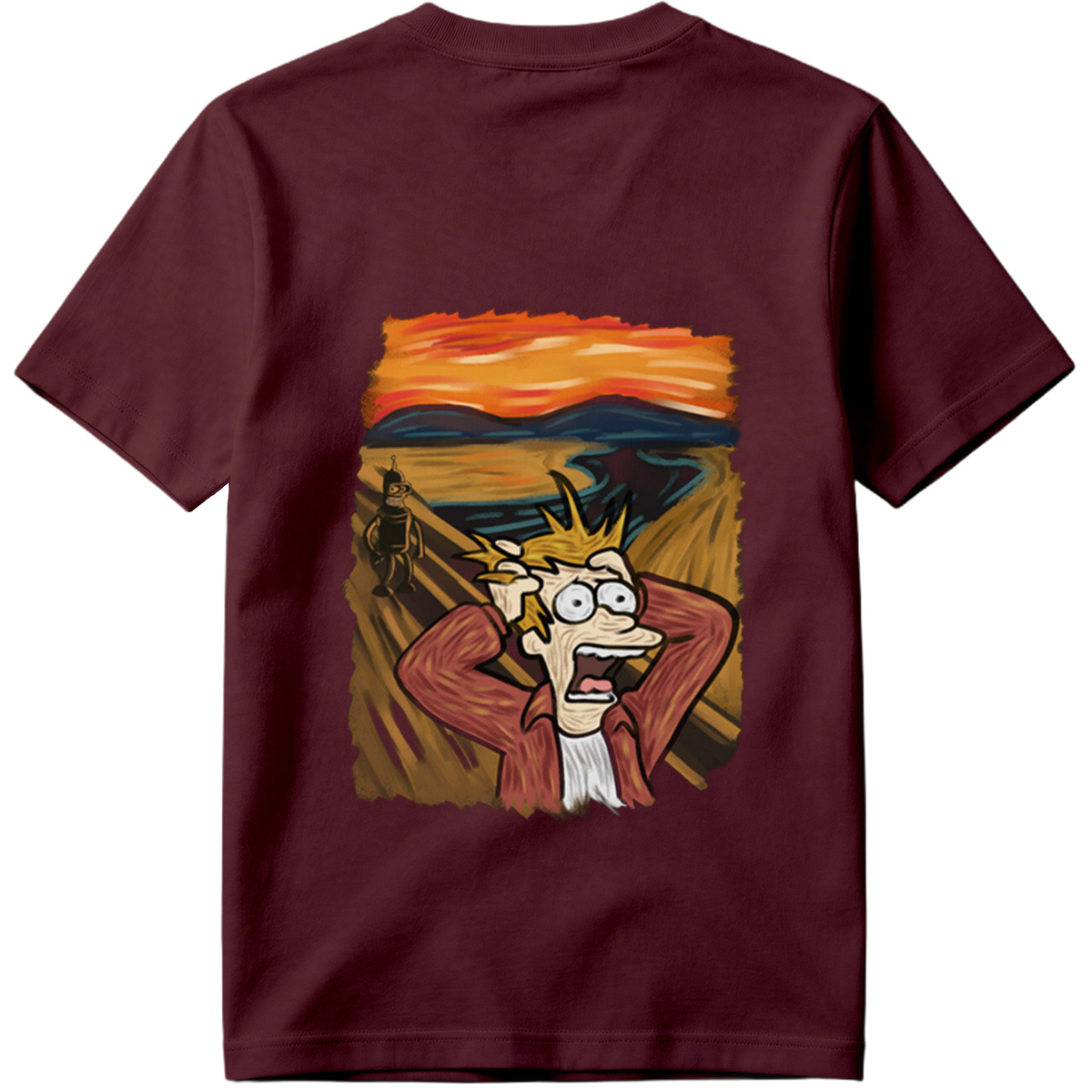 Futurama: Fry and Bender in the Desert Sunset - Tee
