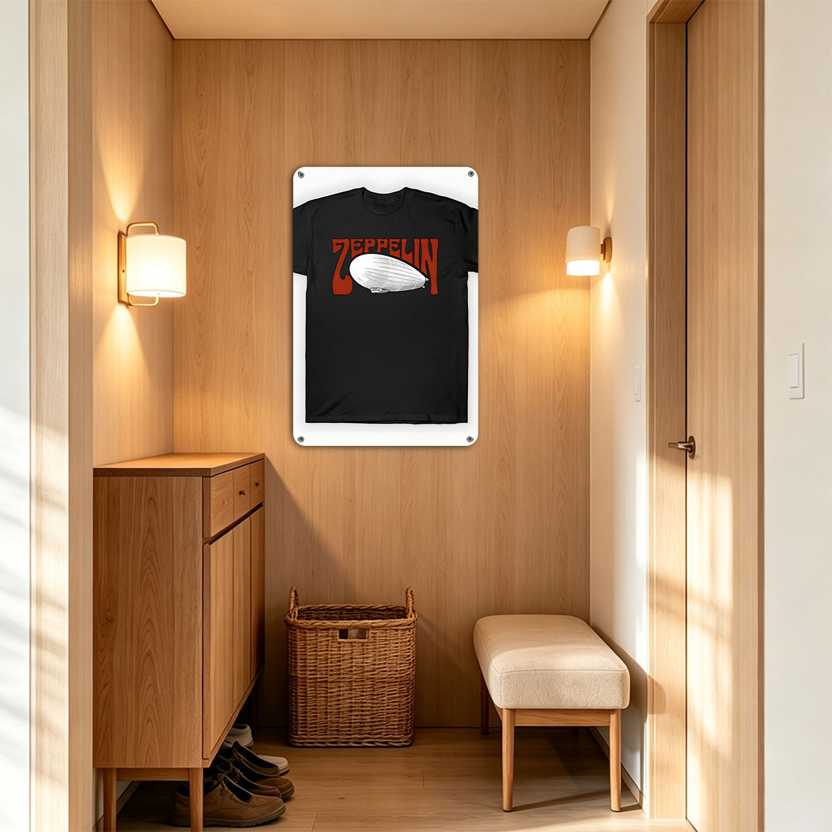 Led Zeppelin Airship Logo T-Shirt - painting