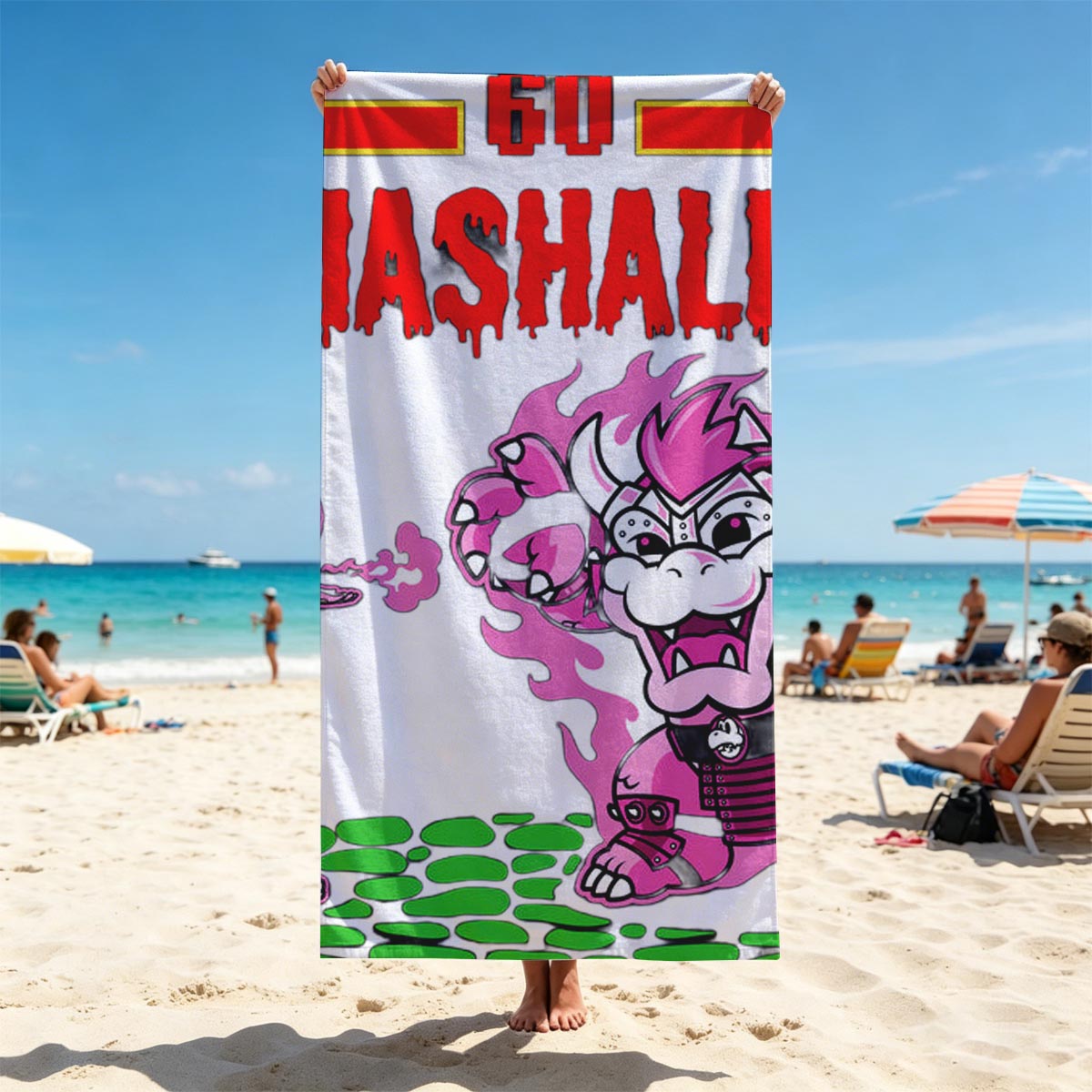 Peach Blade vs Koopa Kahn in Smashality Battle - Beach towels
