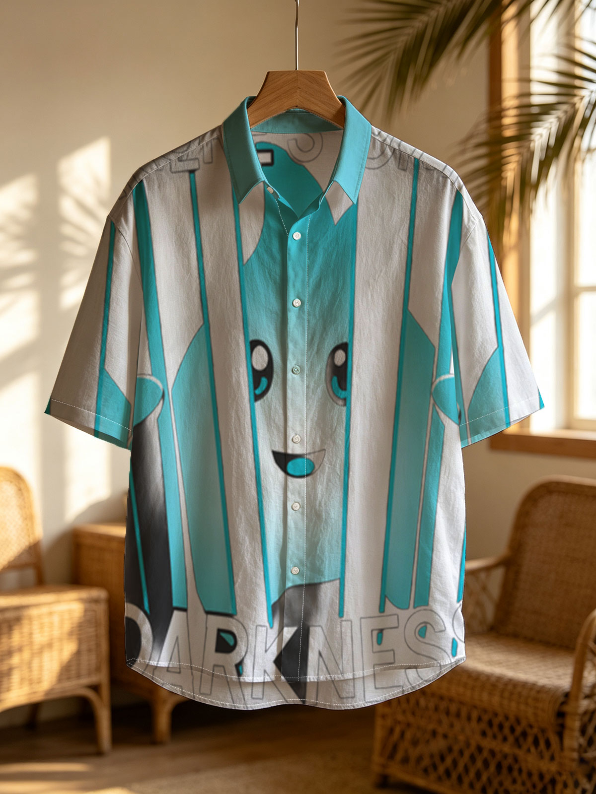 There's Only Darkness: Blue Character Behind Bars -  Shirt