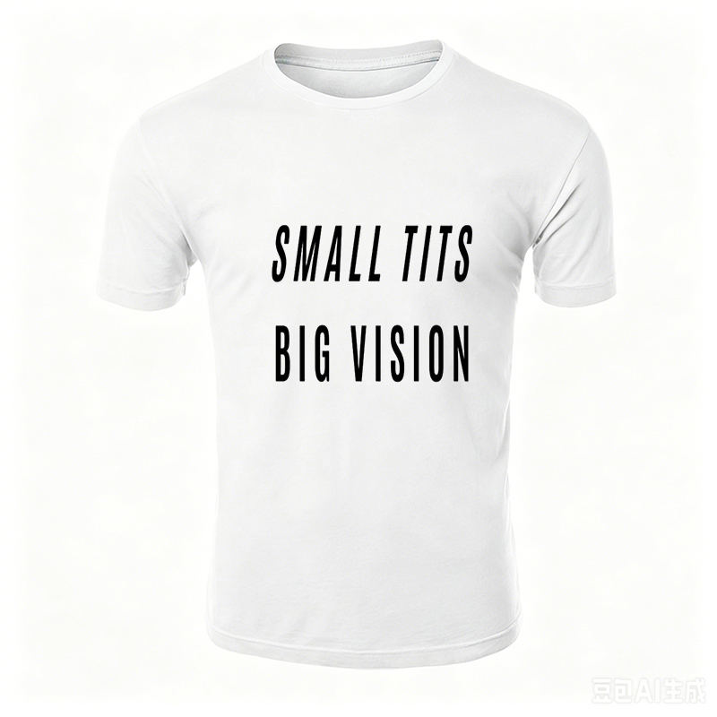 Unisex Classic T-Shirt Small Kids Big Vision Graphic Print Tee for Casual Wear, Outdoor Activities, and Everyday Use – Perfect for Youth, Teens, and Adults Seeking Inspirational Style