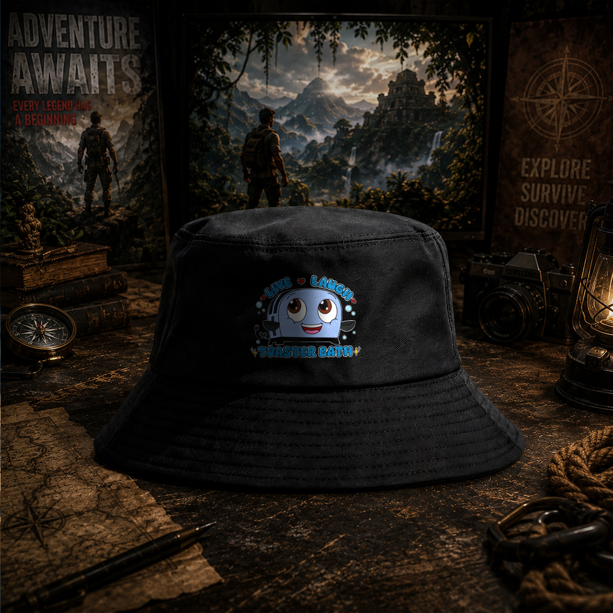 Live Laugh Toaster Bath - Fisherman's Hat