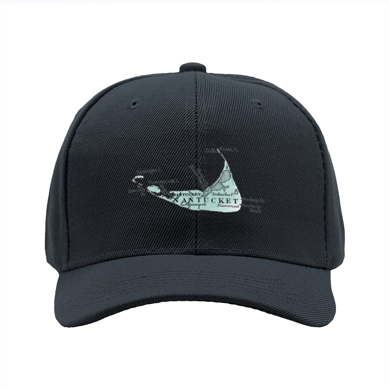 1pc New Baseball Cap with Nantucket Island Print and Text Design Unisex Adjustable Hat for Outdoor Activities Travel and Casual Wear Suitable for Adults and Teens