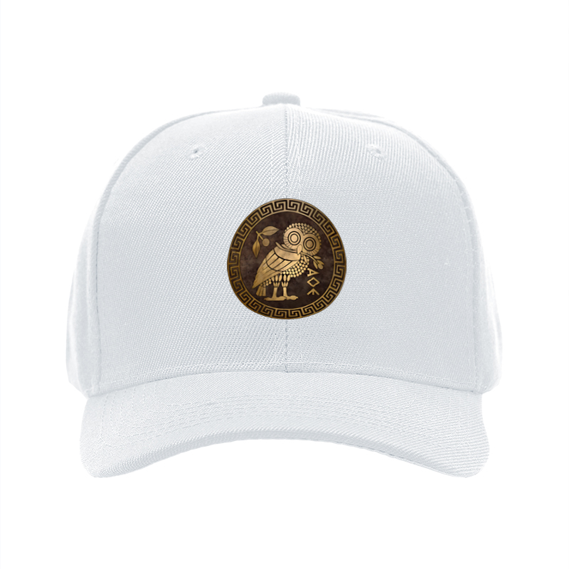 1pc New Baseball Cap Owl Pattern Greek Style Print Unisex Adjustable Hat for Outdoor Activities and Casual Wear Adults Fashion Accessory