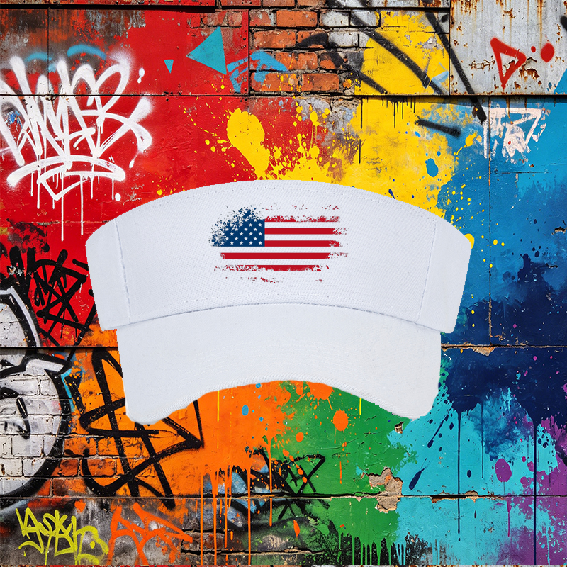 Unisex Classic Mesh Back Hat with American Flag Print - Lightweight Sun Protection Cap for Outdoor Activities, Ideal for Men and Women Who Love Patriotic Style and Casual Wear