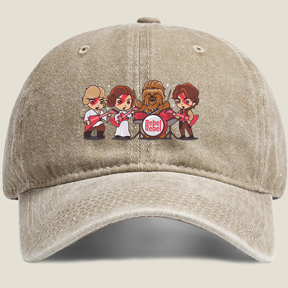 Star Wars Rebel Band: Luke, Leia, Chewbacca, and Han - Washed Denim - Baseball Cap