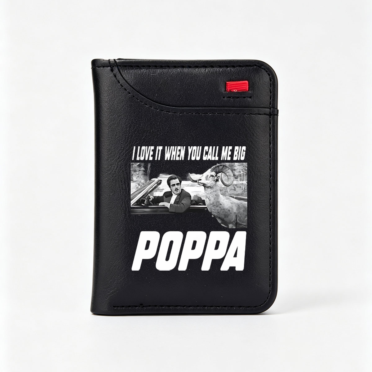 Poppa with Ram in Car Meme - Vertical Style Wallet