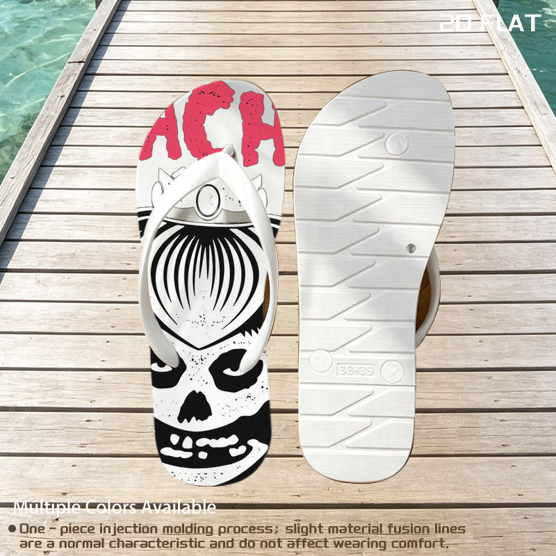 Peaches - Skull Queen with Crown -  flip-flops