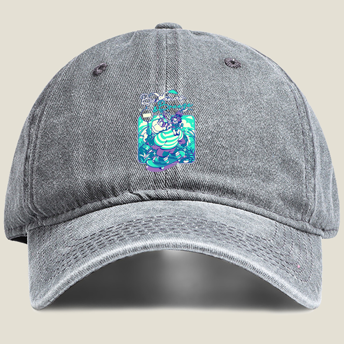 Bananas & Breeze: Wario and Birdo Adventure - Washed Denim - Baseball Cap
