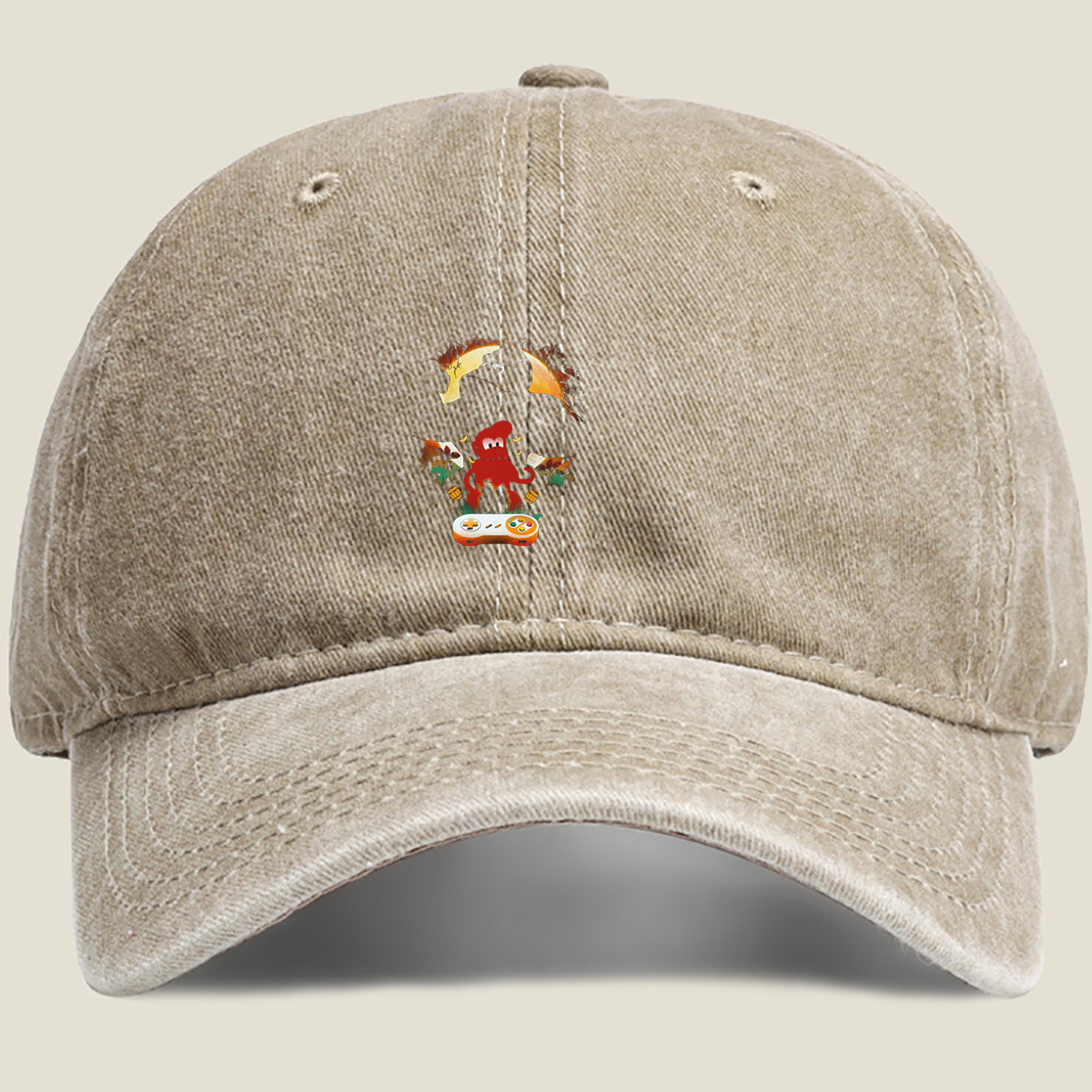Donkey Kong: Diddy Kong and K. Rool - Washed Denim - Baseball Cap