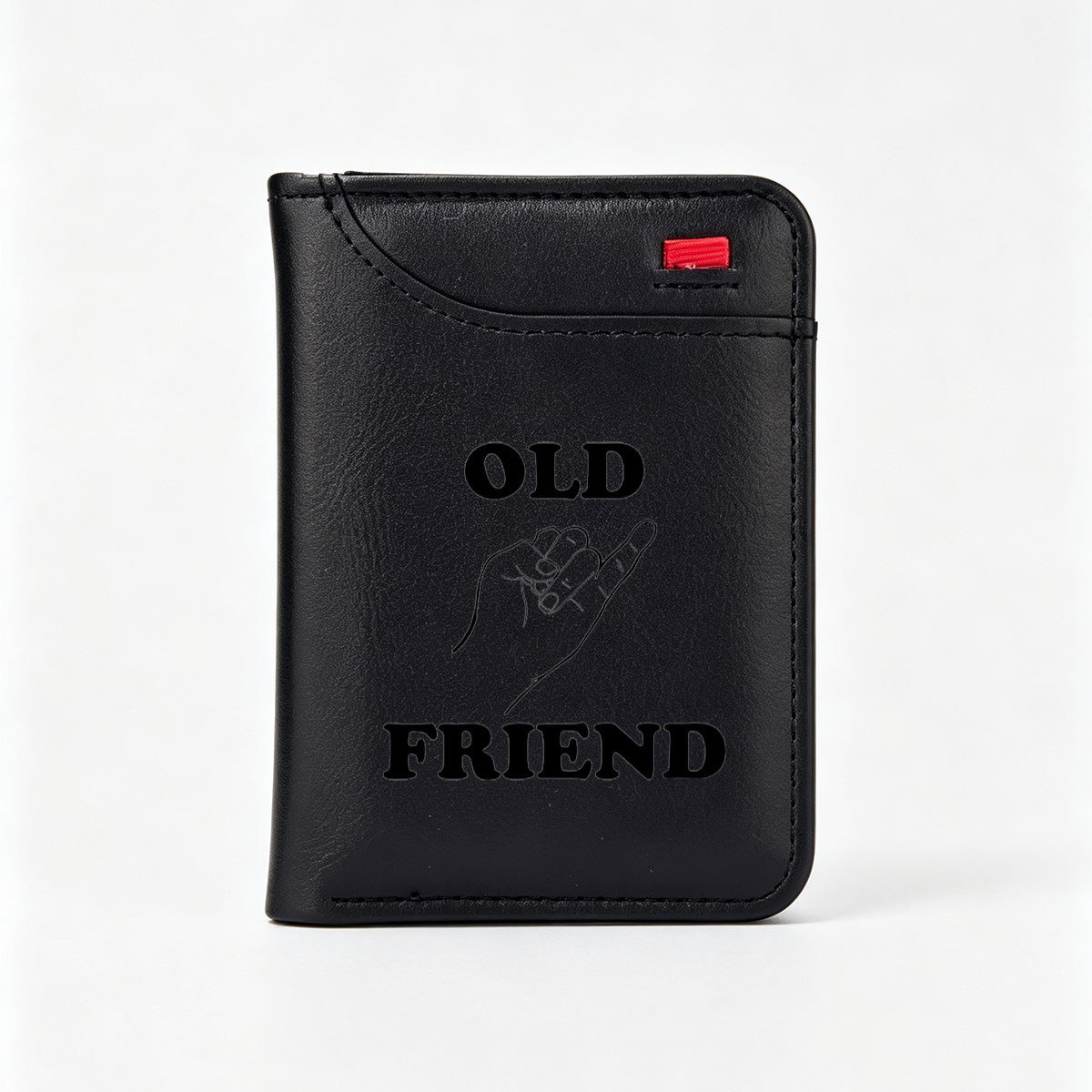Old Friend Hand Gesture Symbol - Vertical Style Wallet