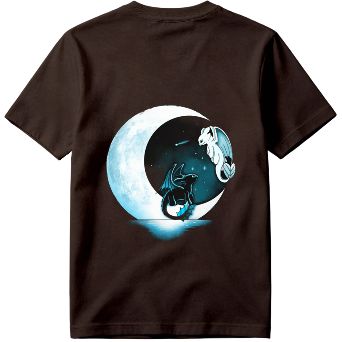 How to Train Your Dragon: Toothless and Light Fury Under the Moon - Tee