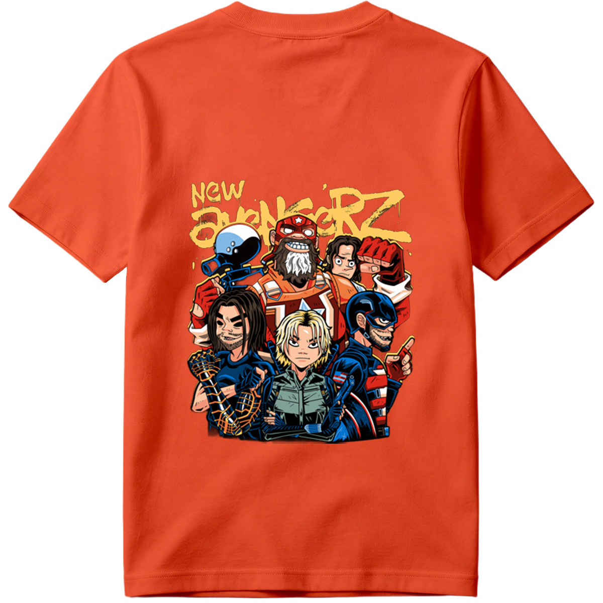 New Avengers: Captain America, Iron Man, Thor, Black Widow, Hulk, Hawkeye - Tee
