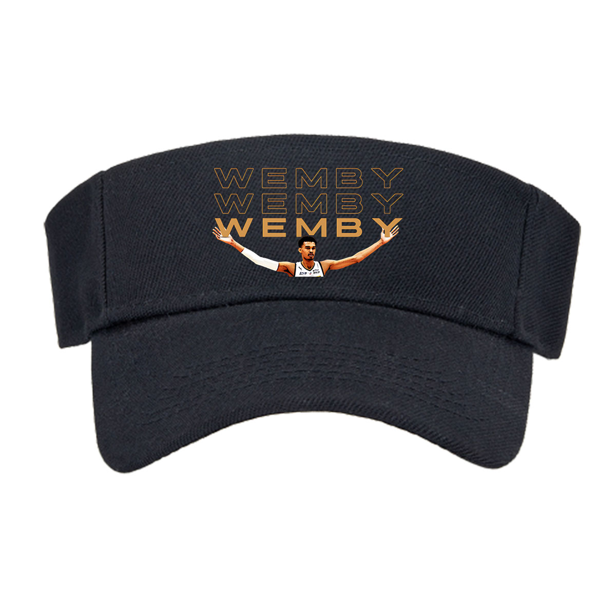 Wemby: Victor Wembanyama in Mets92 jersey, arms raised, with 