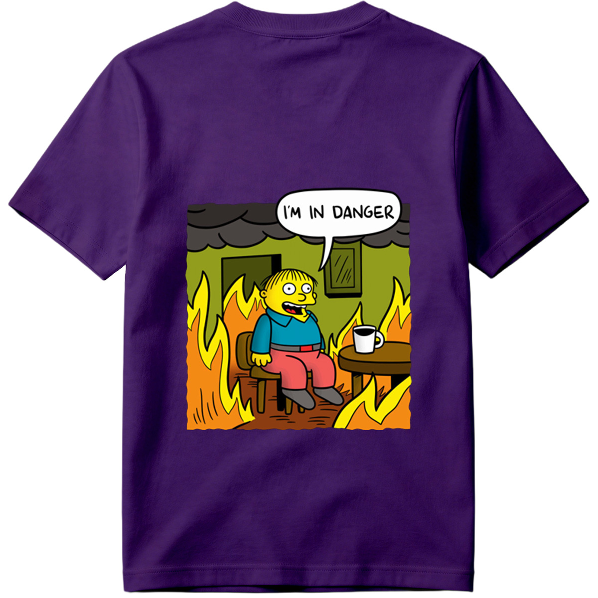 Simpsons Character in Burning Room - Tee