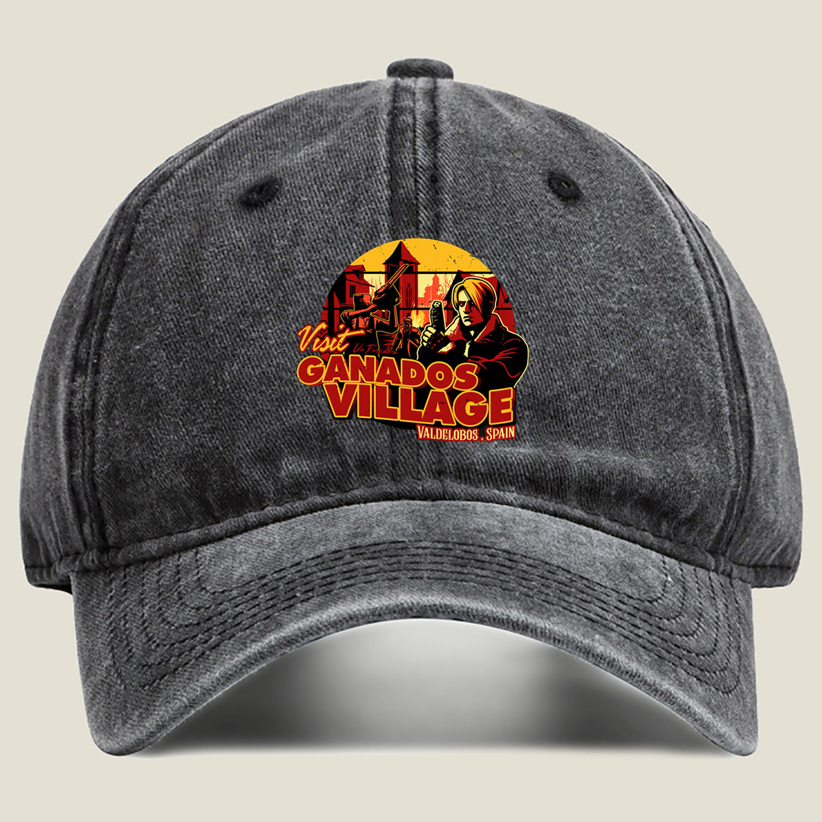 Resident Evil: Leon and Ada in Ganados Village - Washed Denim - Baseball Cap