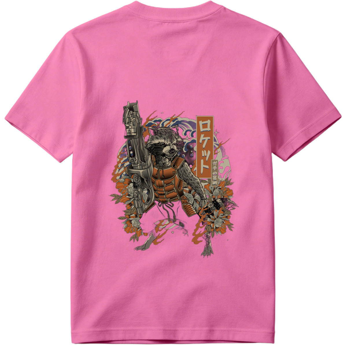 Rocket Raccoon in Japanese Style Art - Tee