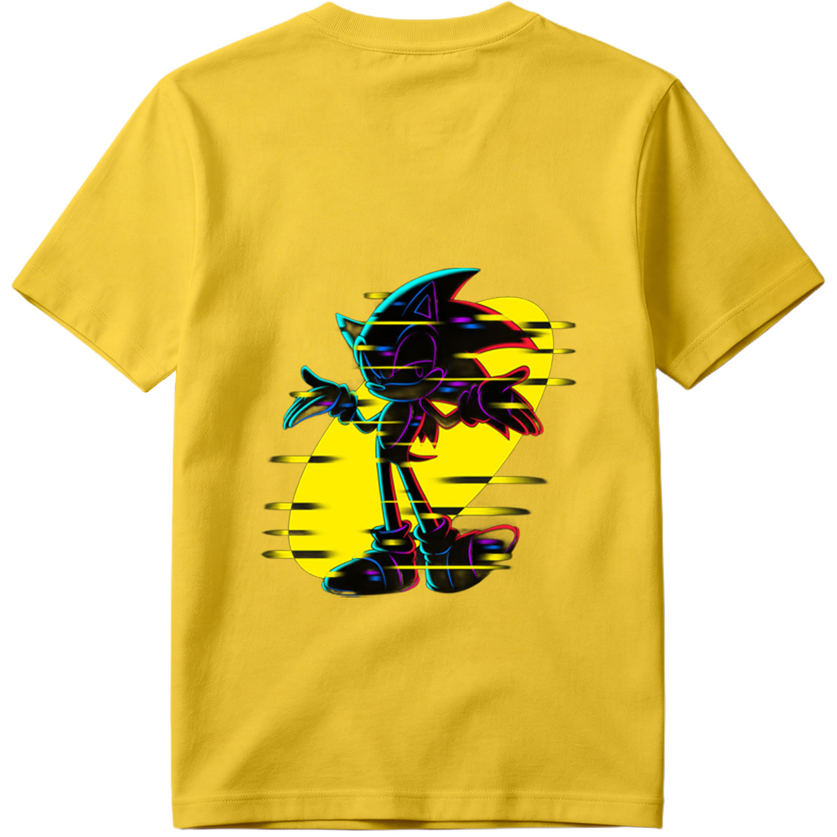 Sonic the Hedgehog: Neon Glitch Art - Tee