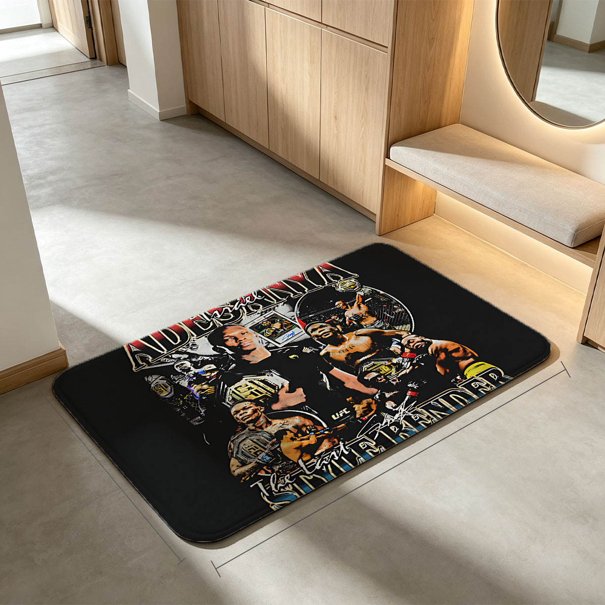 Israel Adesanya: The Last Style Bender UFC Champion - Flannel floor mat