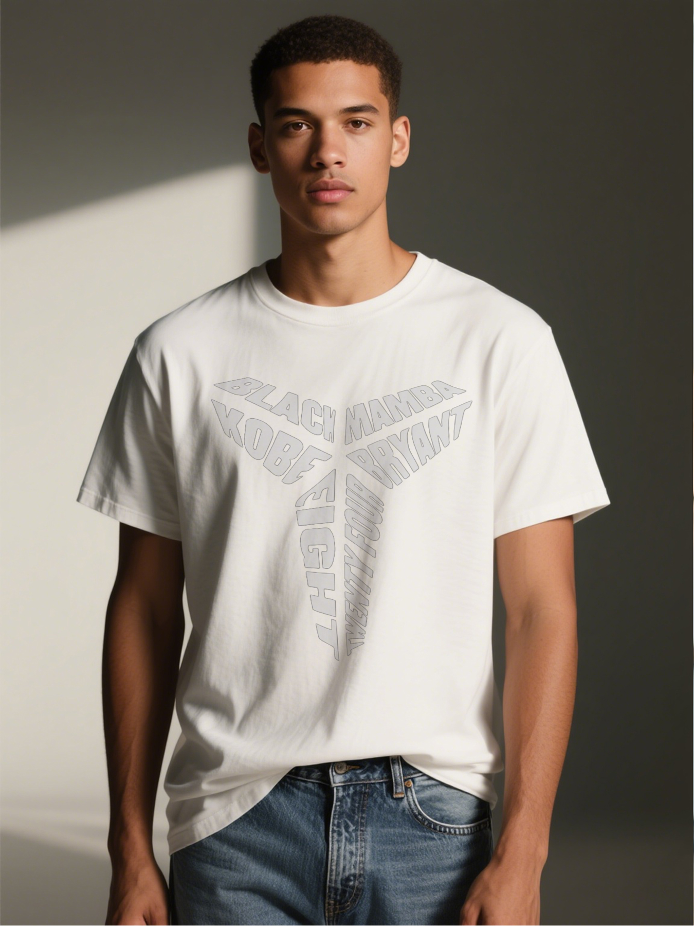 Men's Printed T-Shirt Black Mamba Kobe Bryant Eight Twenty Four Graphic Design Casual Round Neck Summer Lightweight Breathable Short Sleeve T-Shirt for Basketball Fans and Sports Enthusiasts