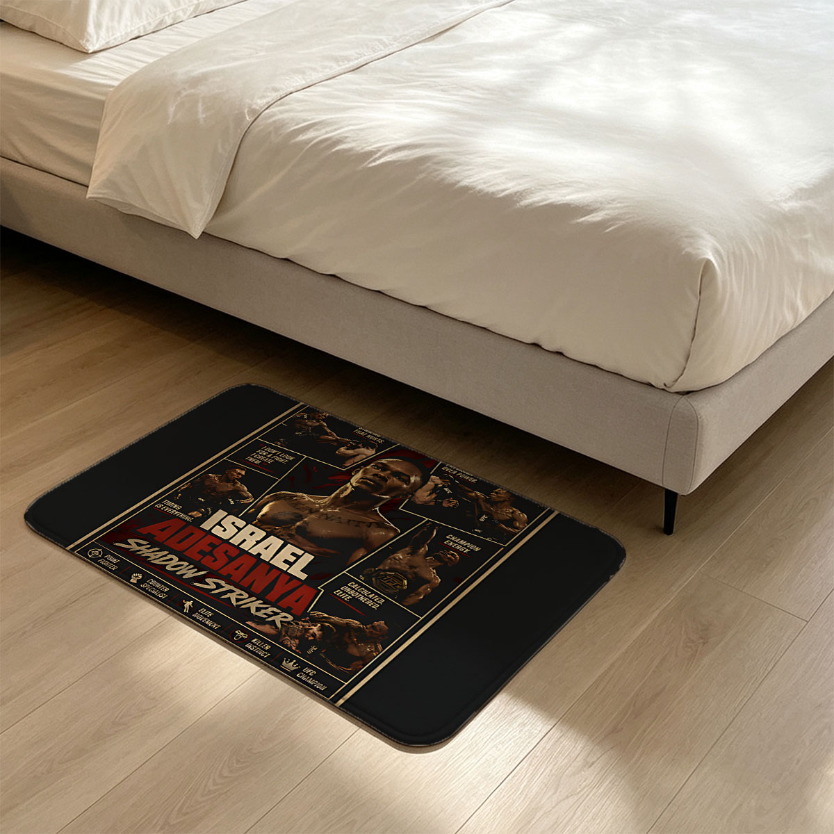 Israel Adesanya: Shadow Striker UFC Champion - Flannel floor mat