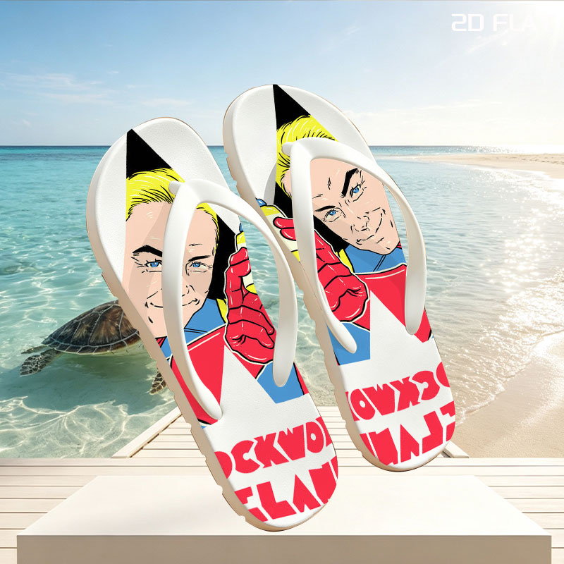 Clockwork Homelander: A Superhero with a Bottle -  flip-flops