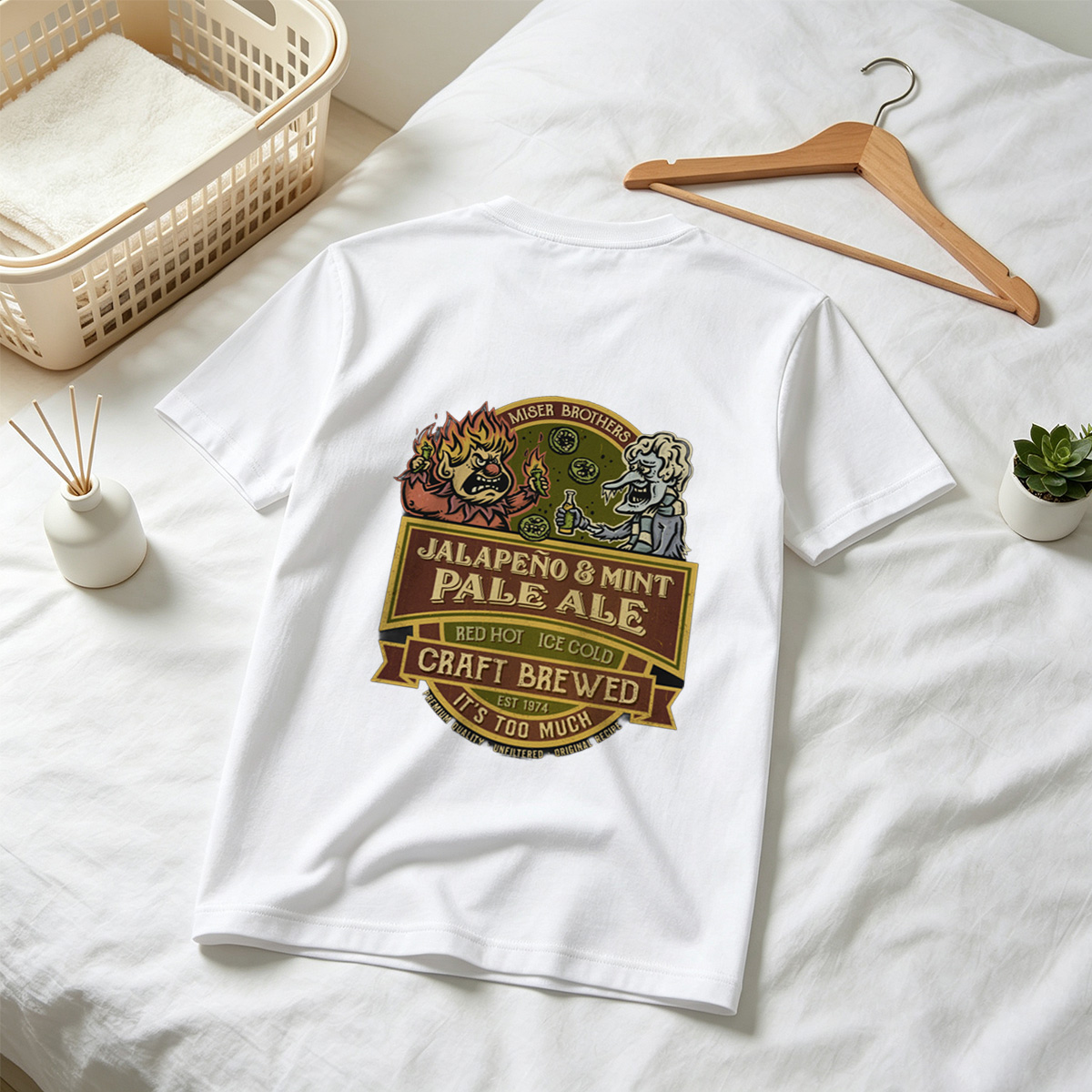 Miser Brothers Jalapeno & Mint Pale Ale Craft Brewed - Tee