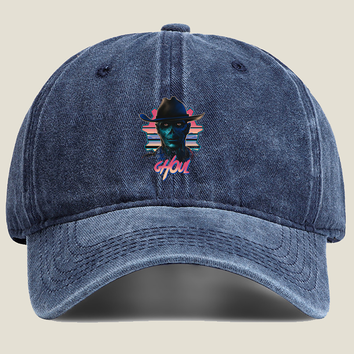 The Ghoul: Fallout Character Art - Washed Denim - Baseball Cap