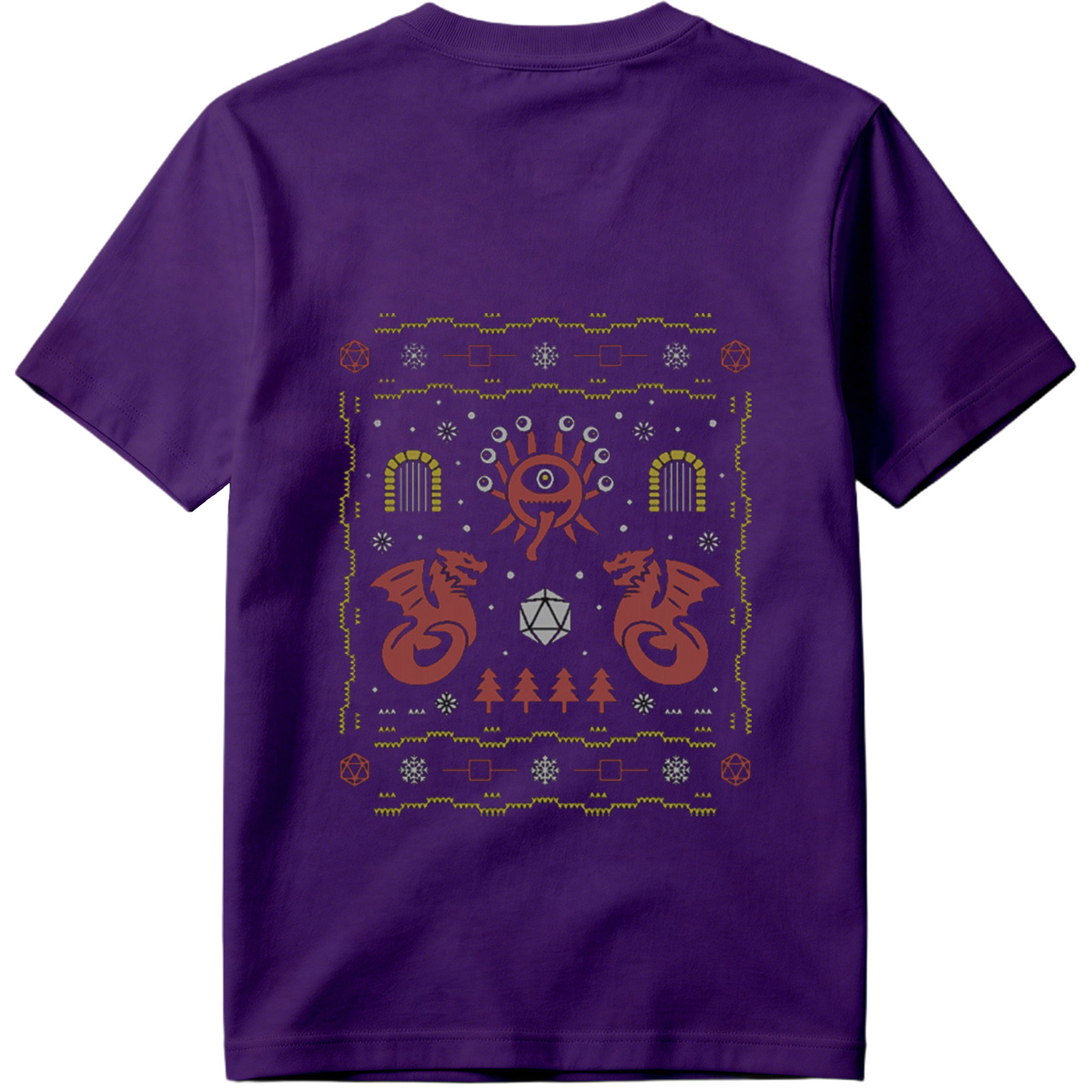 D&D Holiday Dragon & Eye of Vecna Sweater - Tee