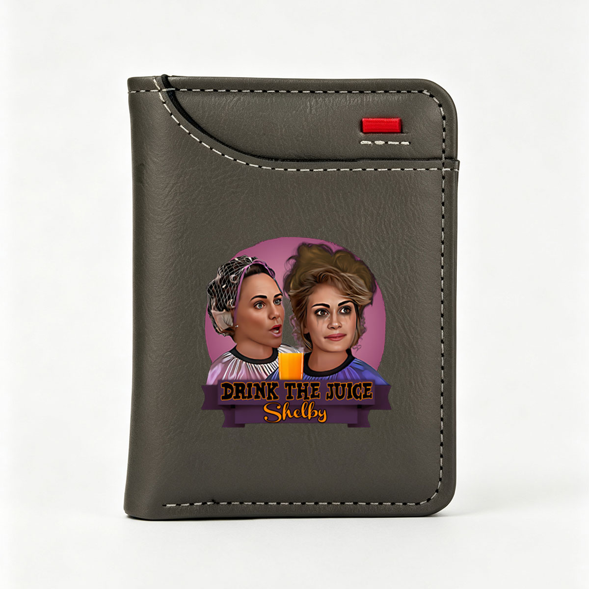 Drink the Juice: Shelby and Friend - Vertical Style Wallet