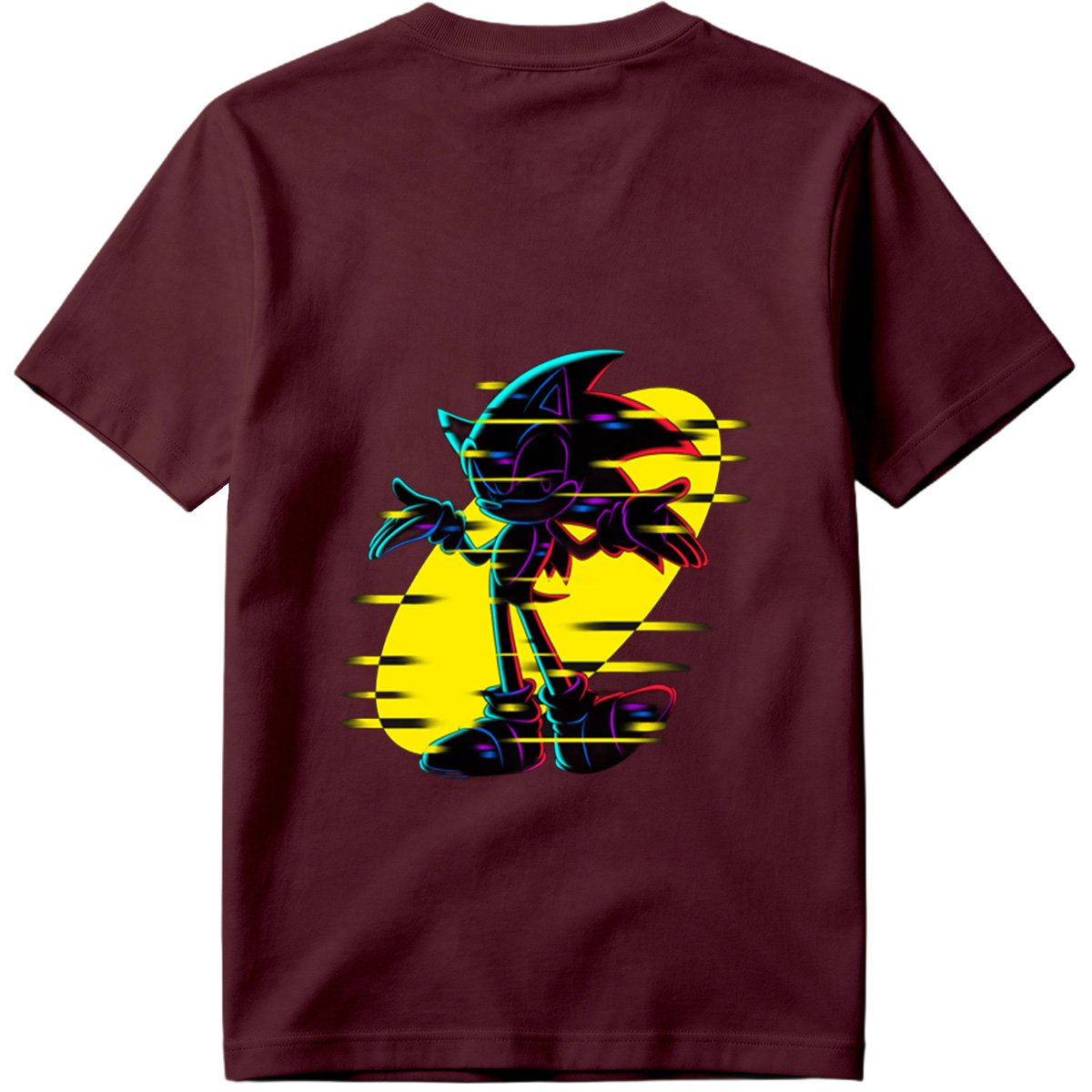Sonic the Hedgehog: Neon Glitch Art - Tee