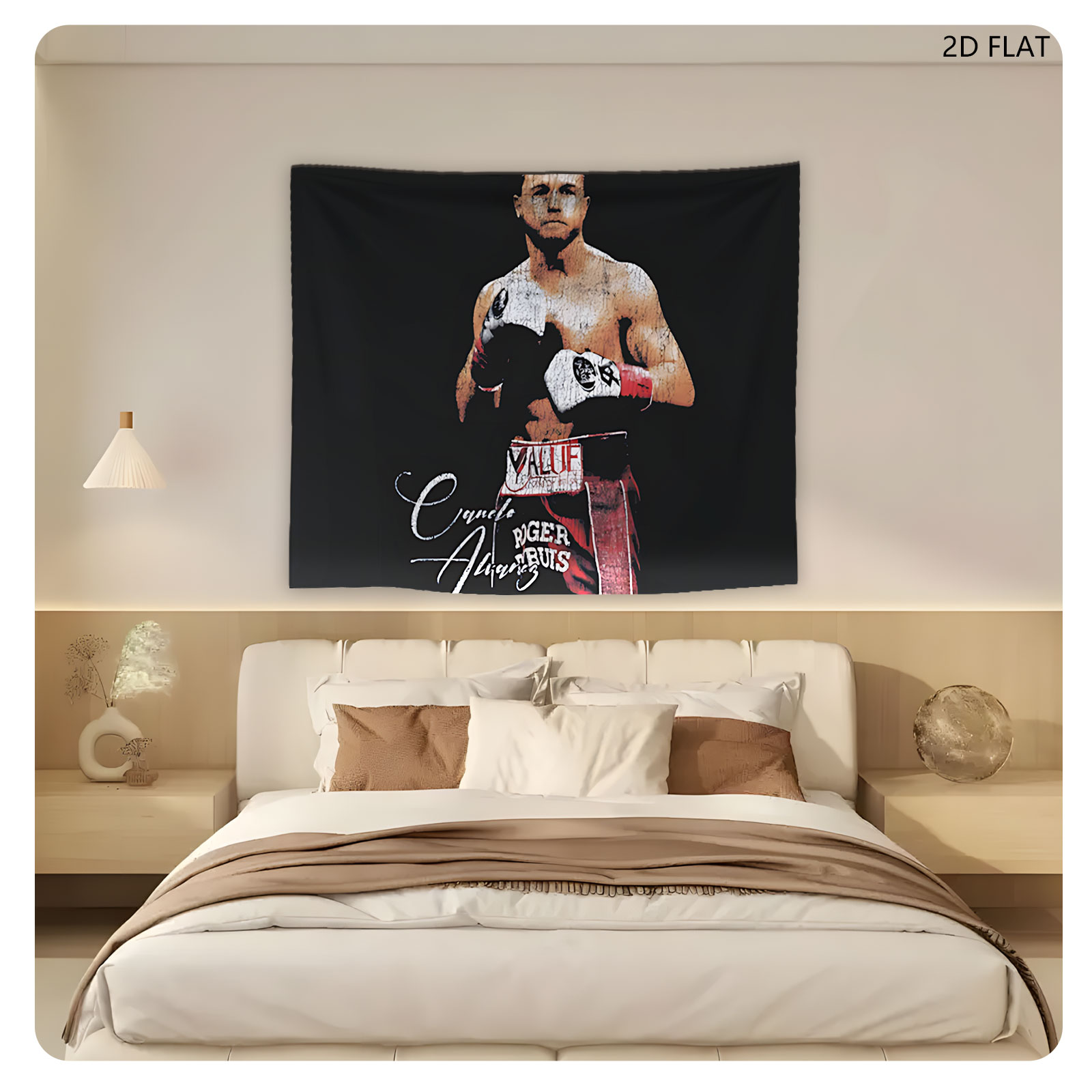 Canelo Alvarez Boxing Portrait - Tapestry
