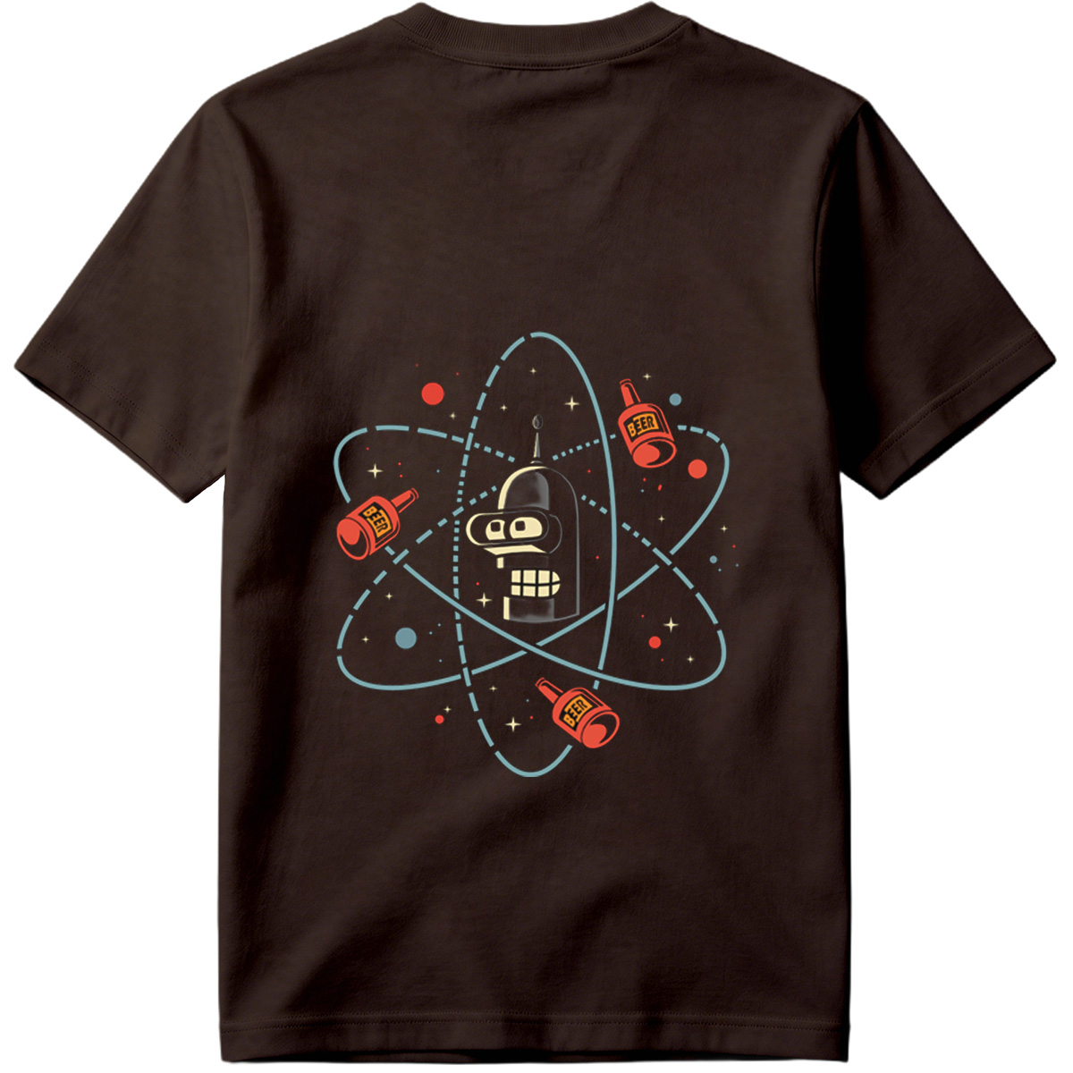 Futurama Bender Atomic Beer Orbit - Tee
