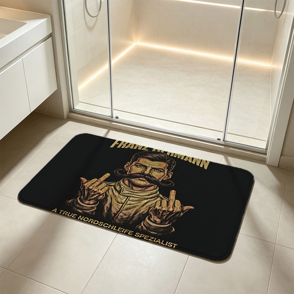 Franz Hermann - True Nordschleife Specialist, GT3 Lap Record 7.48 - Flannel floor mat