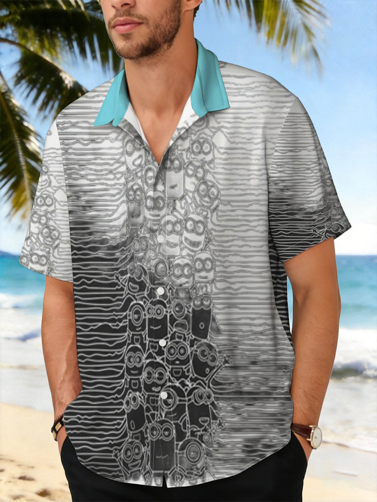 Minions Stack in Black and White Art -  Shirt