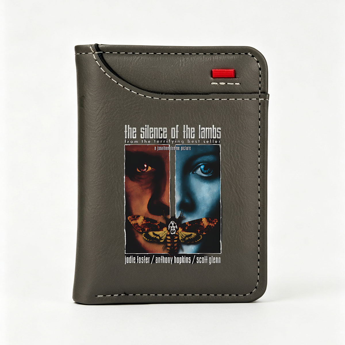 The Silence of the Lambs: Jodie Foster, Anthony Hopkins, Scott Glenn in Jonathan Demme's Thriller - Vertical Style Wallet