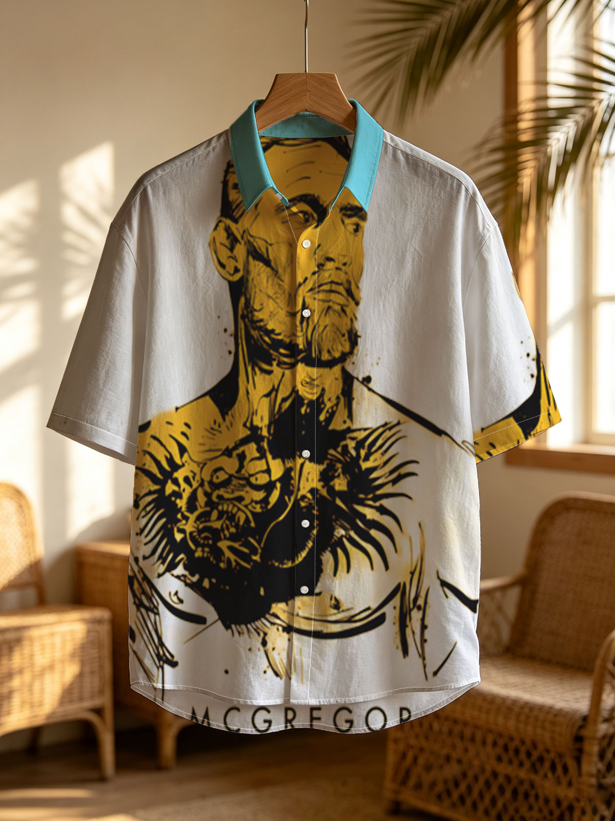 Conor McGregor: MMA Fighter Portrait with Dragon Tattoo -  Shirt