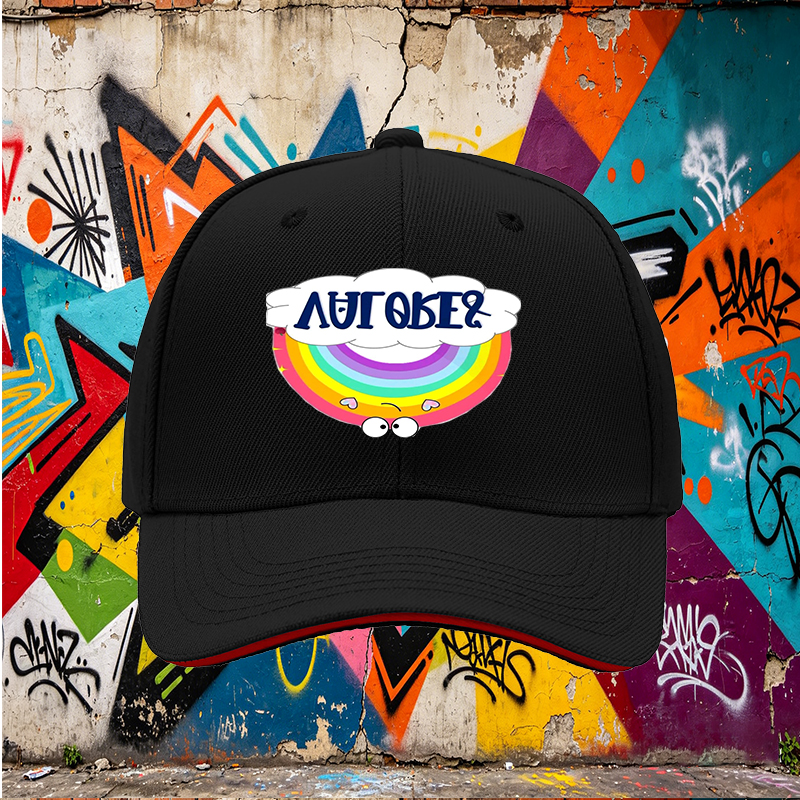 Unisex Classic Sandwich Hat with Rainbow and 